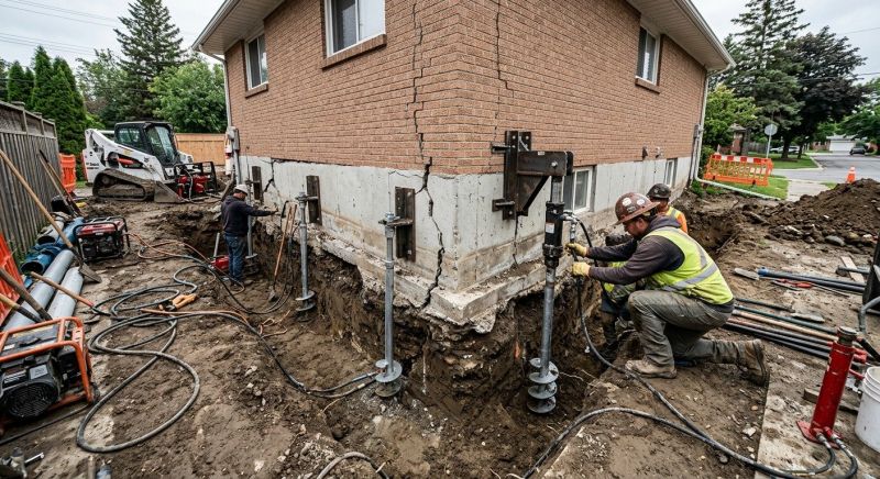 Sinking Foundation Repair in Douglas County, CO