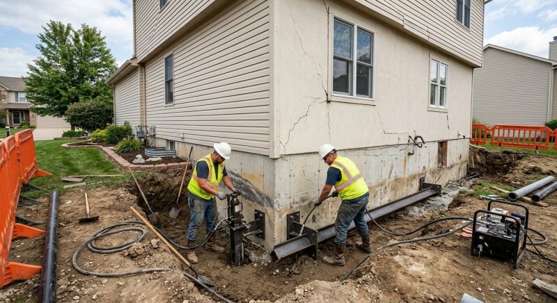 Sinking Foundation Repair in Firestone, CO